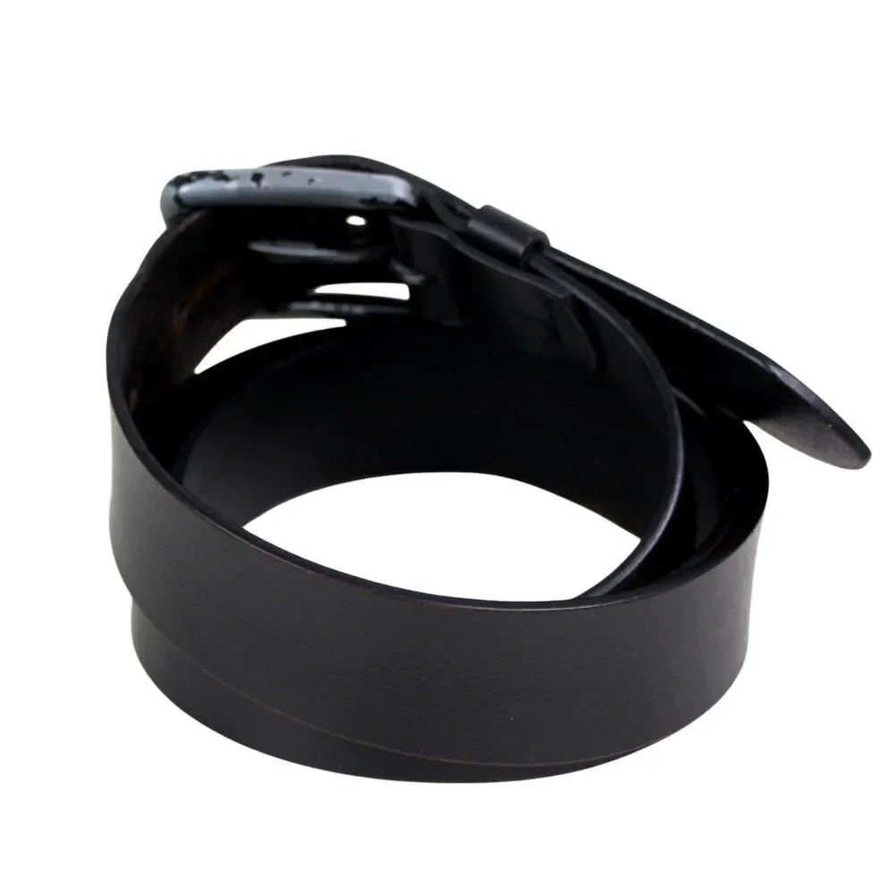 SADDLE BLACK GENUINE LEATHER 1 1/2
